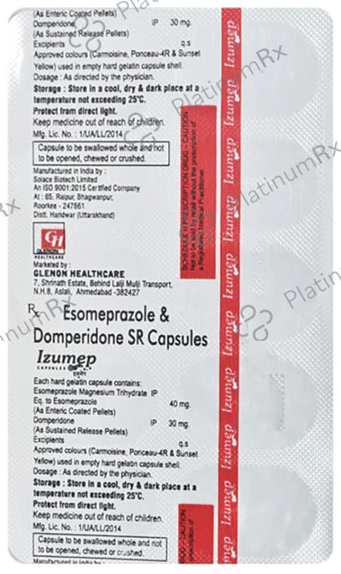 Izumep 30/40mg Capsule SR 10s