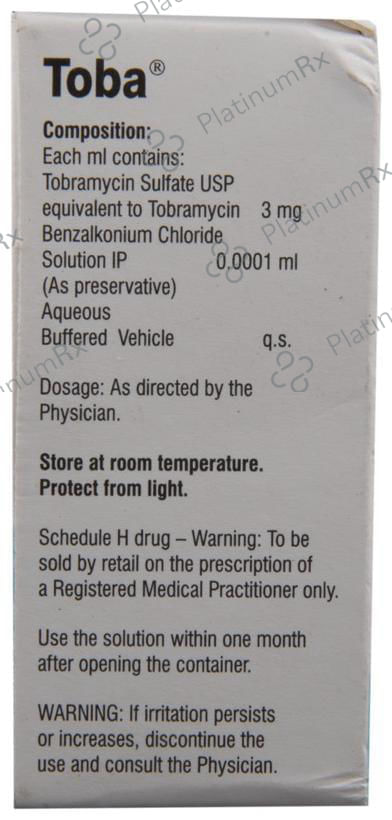Toba 0.3% Eye Drop 5ml