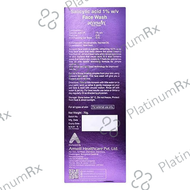 Acnewin + Face Wash 70gm