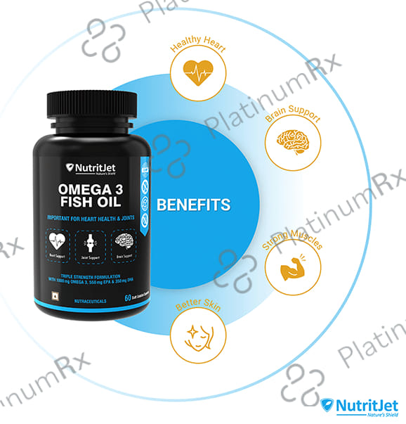 NutritJet Omega 3 Fish Oil Soft Gelatin Capsule 60s