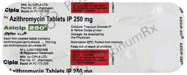 Azicip 250mg Tablet 6s