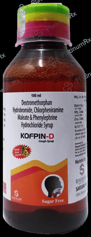 Kofpin-D Syrup Mixed Fruit Sugar Free