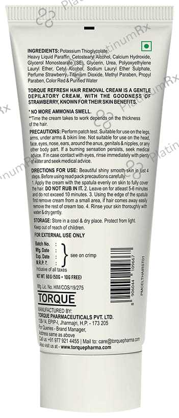 Refresh Strawberry Essence Hair Removal Cream (60gm Each)