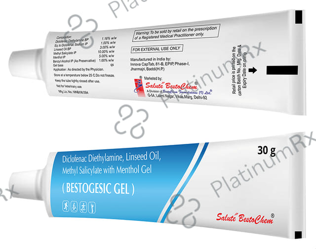 Bestogesic 1.16% Gel 30 Gel