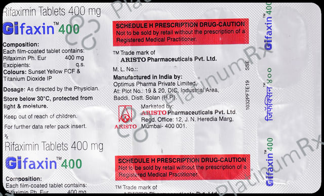 Gifaxin 400mg Tablet 10s