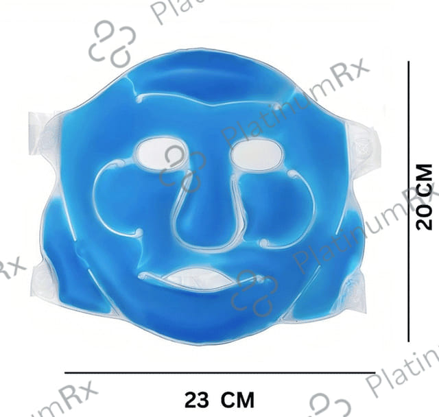 Healthtrek Cooling Gel Face Mask for Puffiness Relaxation Blue 2 units