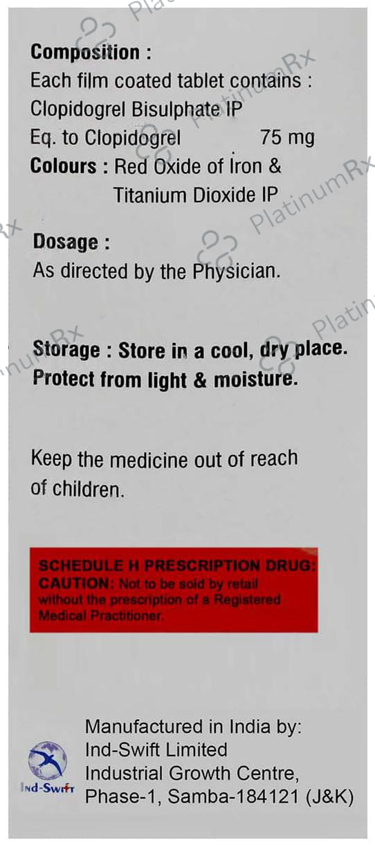 Clopizen 75mg Tablet