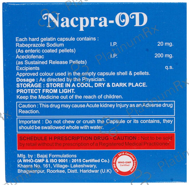Nacpra OD 200mg/20mg Capsule SR 10s