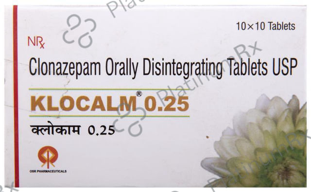 Klocalm 0.25mg Tablet DT 10s
