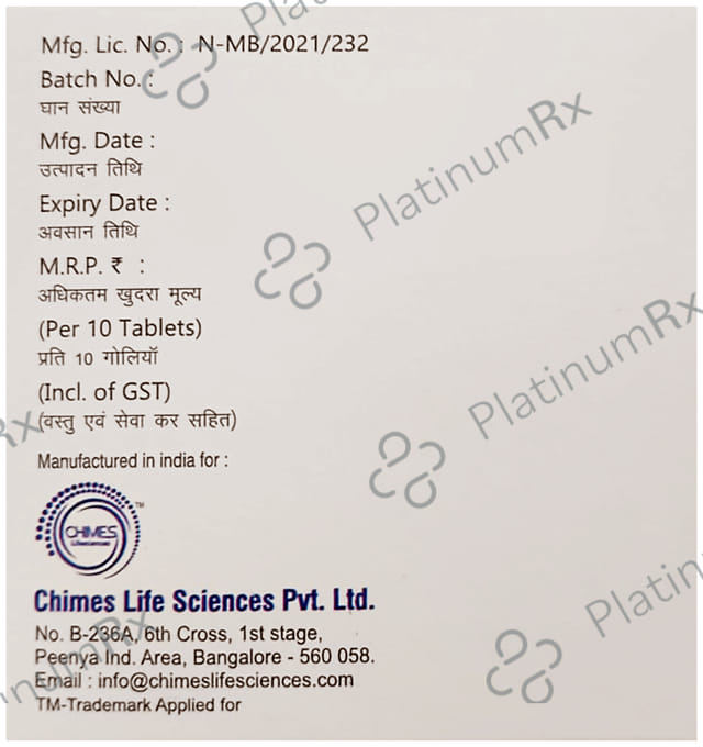 Chimcef 200mg LB Tablet DT 10s