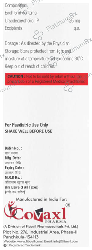 Udovax Oral Suspension Sugar Free