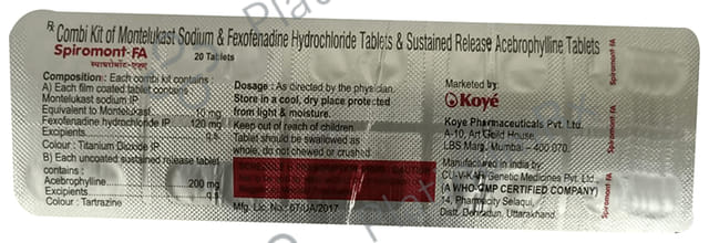 Spiromont-FA Tablet SR Combikit