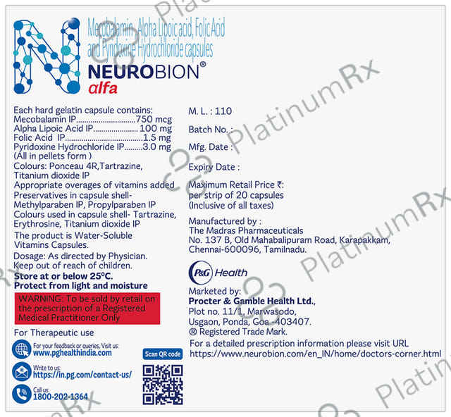 Neurobion Alfa Capsule 20s