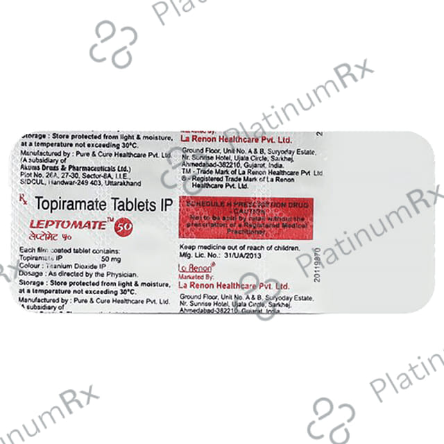 Leptomate 50 Tablet