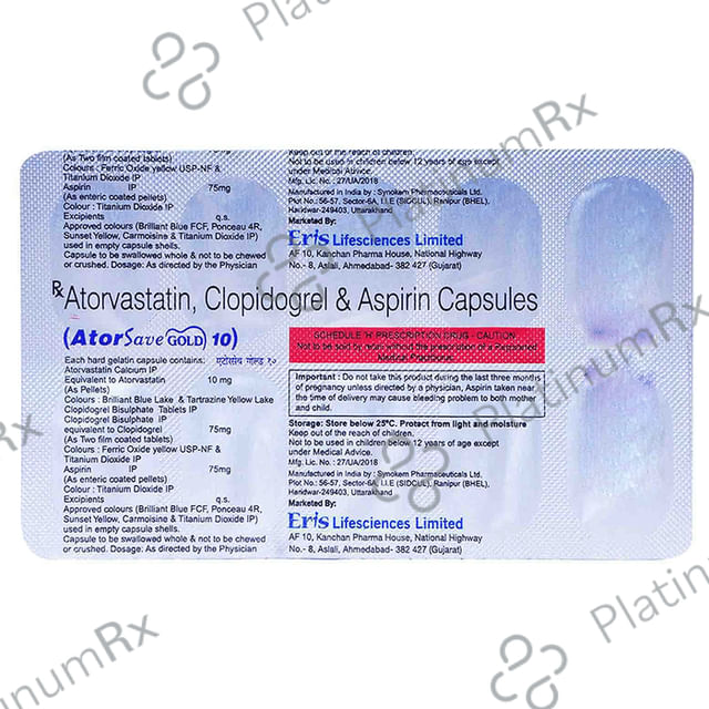 Atorsave Gold Capsule 10s