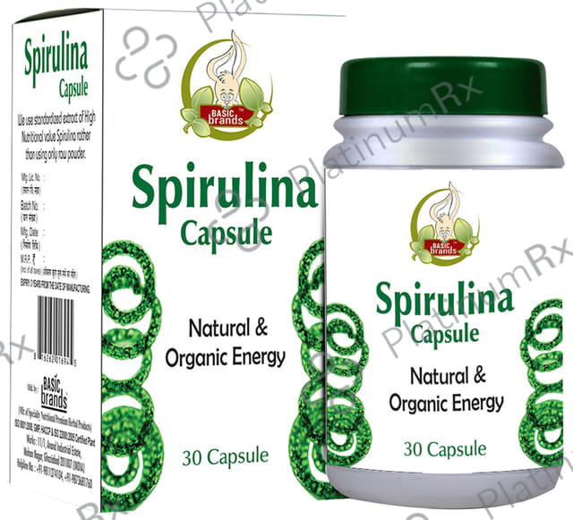 Basic Ayurveda Spirulina Capsule