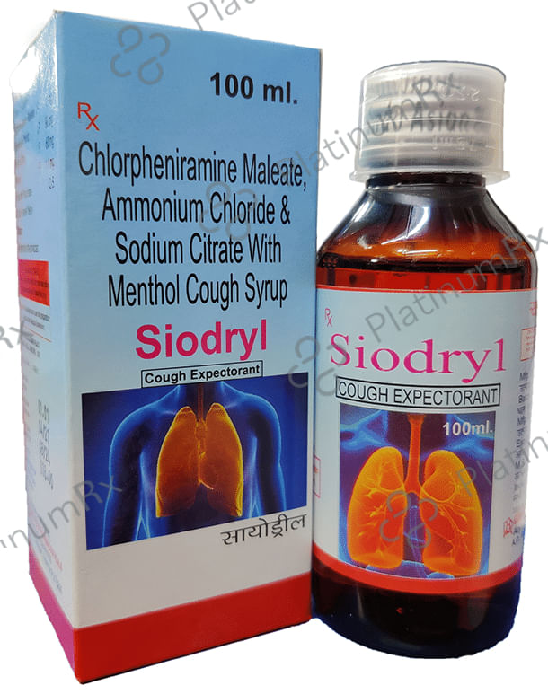 Siodryl Syrup 100 Syrup Indo Asian Pharma