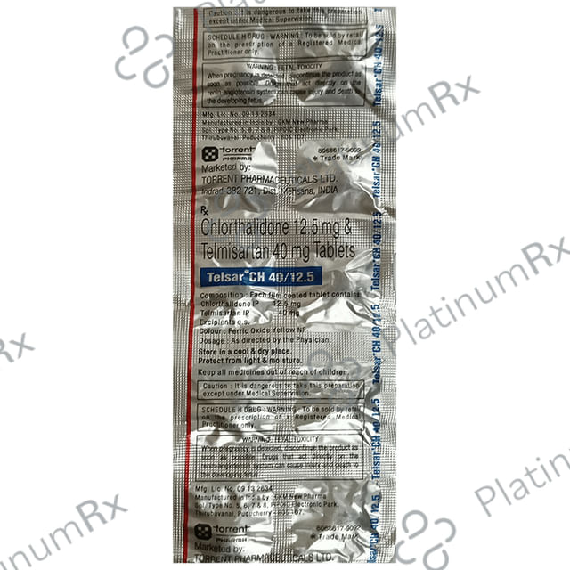 Telsar CH 12.5/40mg Tablet 10s