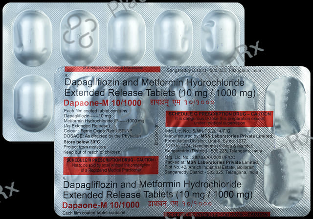 Dapaone-M 10/1000 Tablet ER 10s
