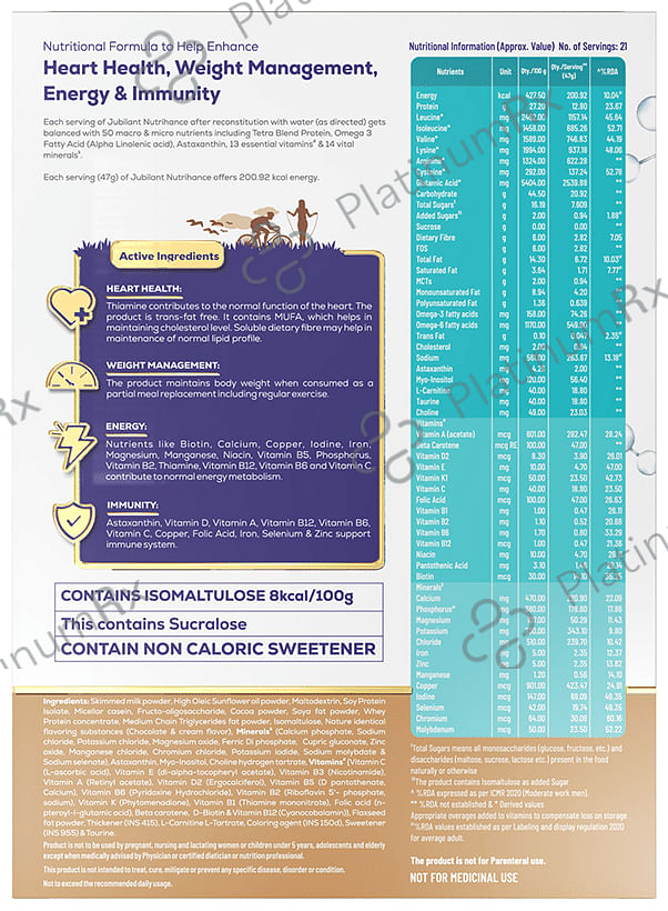 Jubilant Nutrihance Drink Powder Chocolate