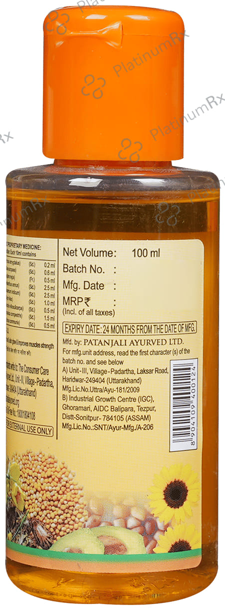 Patanjali Ayurveda Tejus Tailum