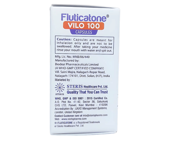 Fluticatone Vilo 100/25mcg Capsule 30s