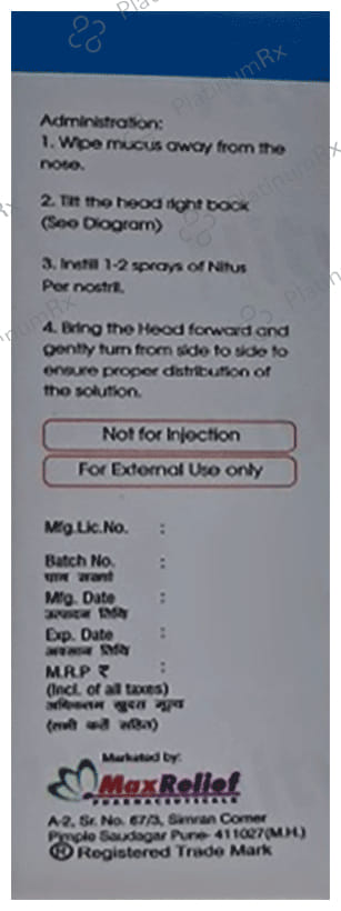 Nitus Nasal Spray 10ml