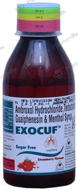 Exocuf Syrup Strawberry Sugar Free