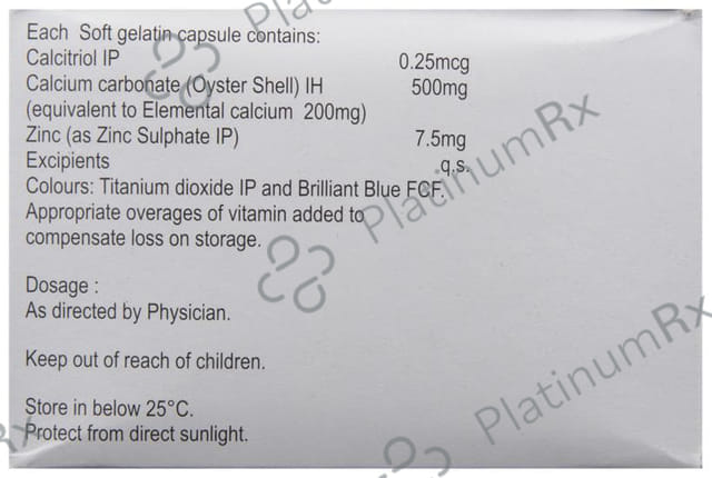 Triozac Plus 500mg/7.5mg/0.25mcg Capsule 10s