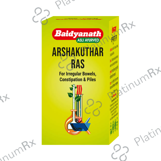 Baidyanath Arshakuthar Ras Tablet - For Irregular Bowel, Constipation & Piles