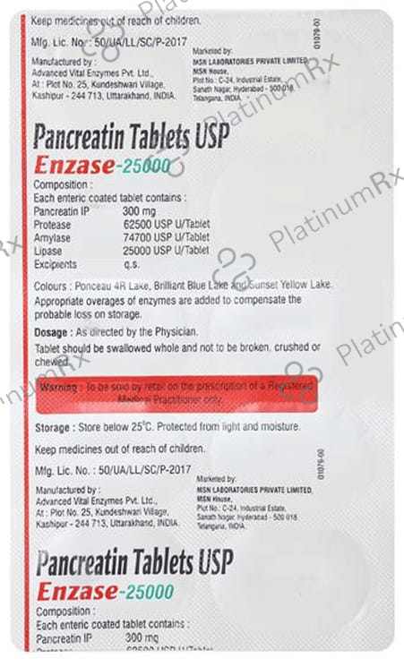 Enzase 25000 Capsule 10s