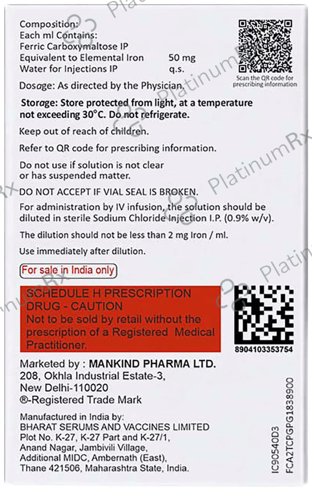 Hemoject 1000mg Injection 20ml