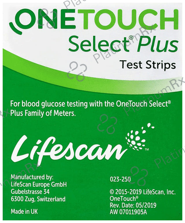 OneTouch Select Plus Test Strip Green 10s