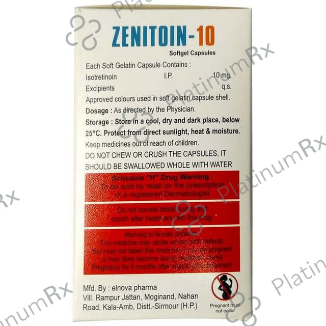 Zenitoin 10 Soft Gelatin Capsule