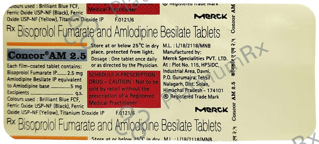 Concor AM 5/2.5mg Tablet 10s