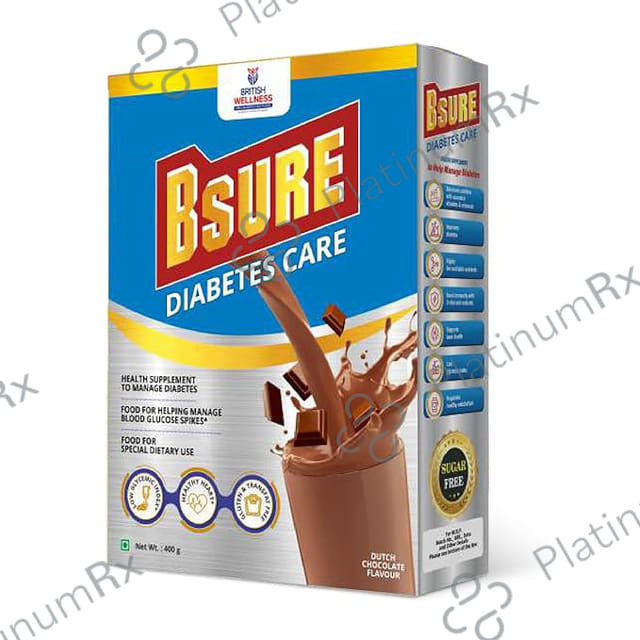 B Sure Diabetes Chocolate Flavour Powder 400gm