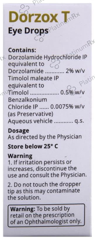 Dorzox T Eye Drop 5ml