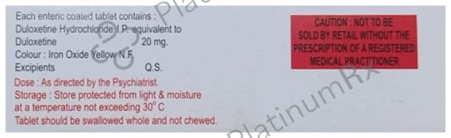 Verlox 20mg Tablet