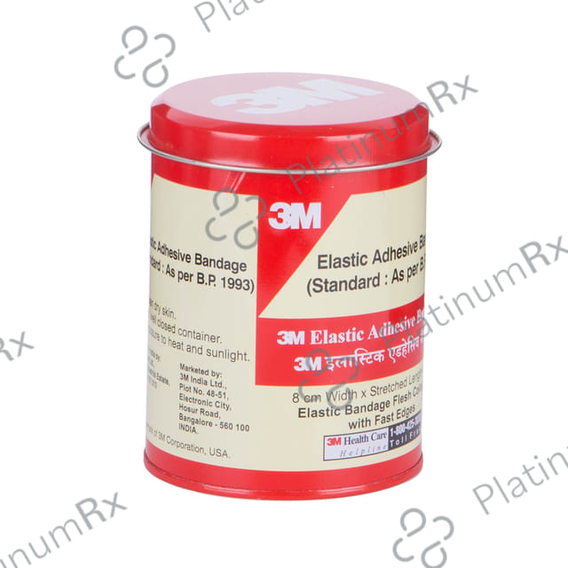 3M Elastic 8 cm x 4/6 m Adhesive Bandage 1s