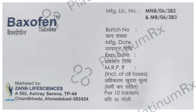 Baxofen Tablet