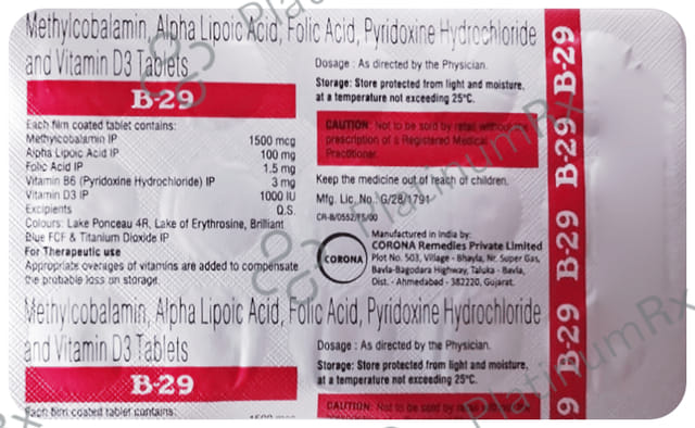 B 29 Tablet 15s