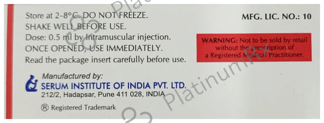 Cervavac Vaccine 0.5ml