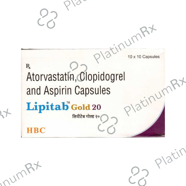 Lipitab Gold 20/75/75mg Capsule 10s
