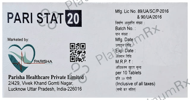 Pari Stat 20mg Tablet 10s