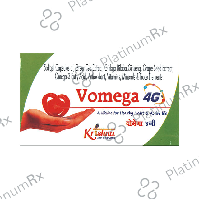 Vomega 4G Softgel Capsule 10s
