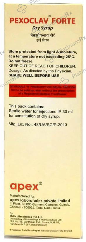 Pexoclav Forte Dry Syrup