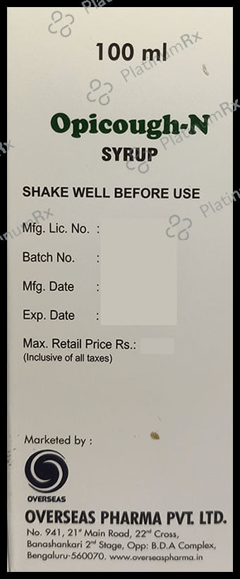 Opicough N Syrup 100ml