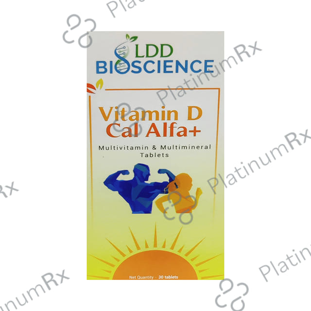 LDD Bioscience Vitamin D Cal Alfa+ - Multivitamin & Multimineral for Healthy Bones & Teeth - Tablet 30 Tablet