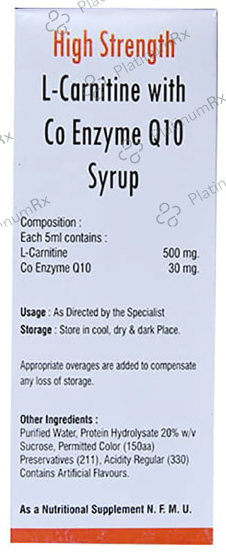 Q Carni 10 Syrup Pineapple 150ml