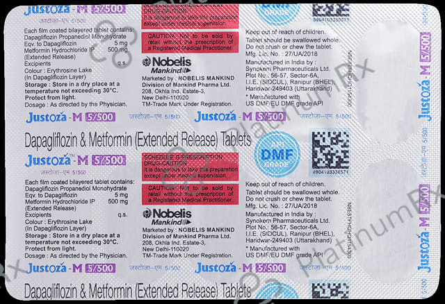 Justoza M 5/500mg Tablet ER 10s